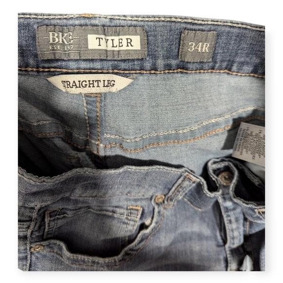 BKE Tyler Men's Y2K Straight Leg Jeans Size 34x30 - Picture 3 of 6